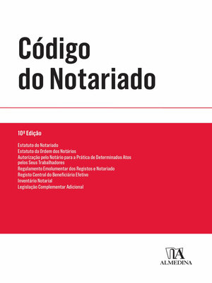 cover image of Código do Notariado--10ª Edição